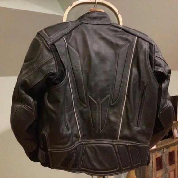 Joe Rocket leather motorcycle jacket
